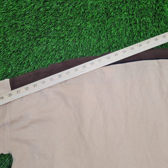 Vintage 80s Hang-Ten Sweatshirt Womens 2XL 25x25 Beige Boxy - Picture 3 of 13